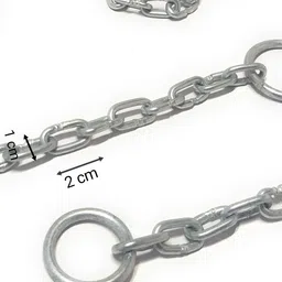 wth Thin Metal 6ft Chain with 45mm Lock for Cycle, Luggage, Fence, Bike, Goods Lock, Bicycle Lock image 2