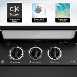 godrej 8 kg Semi Automatic Top Load Grey image 4