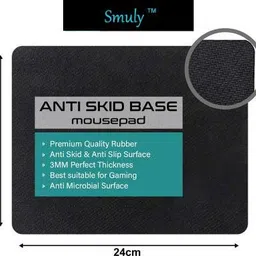 SMULY Mouse Pad Non-Slip Rubber Base Mouse pad for Laptop & Desktop, Mousepad Mousepad image 2