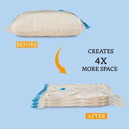 cottonix Packing Bags for Clothes, High Volume Storage Vacuum Bags (Pack of 5) Travel Storage Vacuum Bags image 3