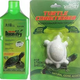 TURTLE FOOD + TURTLE CONDITIONAR CLACIUM (1KG FOOD+TURTLE CONDITIONAR) Vegetable 1 kg Dry Adult Turtle Food-image-74