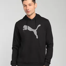 puma Men Full Sleeve Graphic Print Hooded Sweatshirt image 1