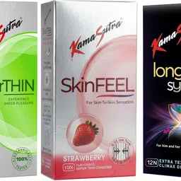 SuperTHIN, SkinFEEL Strawberry And Longlast Sync Condom-image-43
