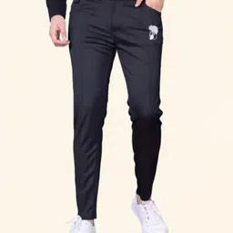 jaishreekedar Men Regular Fit Black Lycra Blend Trousers-picture-13