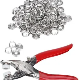 veera Grommet Kit with Eyelet Setting Pliers & 100pcs Grommets for Canvas & Belts Punch Plier-picture-13