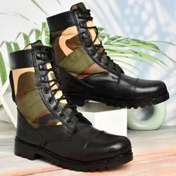 skypher Men’s Stylish Leather Boots Boots For Men image 3