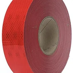 sukhwanshfireservice BMS01 50 mm x 60 m Red Reflective Tape image 1