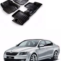 autogarh Plastic 5D Mat For Skoda Octavia-picture-11