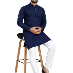 click n buy Men Cotton Rayon Kurta Pyjama Set image 4
