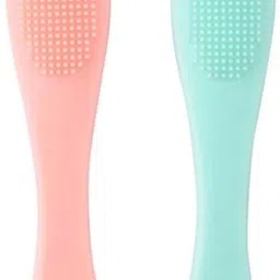 veklio Silicone Face Scrubber Multipurpose, 2 in 1 Facial Cleansing Brush (Pack of 2) image 1