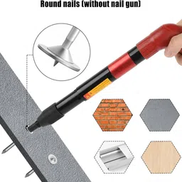 queryzen Nails for Manual Steel Nail Gun, Round Nails Wall Fastening Tool Rivet -100PCS Rivet image 4