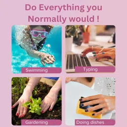 sdmart 48 Glitter Stamper Kit 200-Piece Nails With 2 Glue image 5