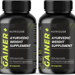 nutri guide New and Improved Formula Weight Gainer+ Muscle Mass Gainer I 100% Ayurvedic Weight Gainers/Mass Gainers-picture-27