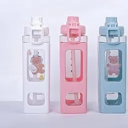 jiyan enterprise Kids Water Bottles Sport Plastic Portable Square Drinking Bottle 700 ml-picture-20