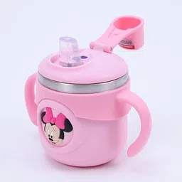 wkidswear Stainless Steel Insulated Hot & Cold Sipper Bottle with Handle for Kids image 2