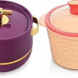 blal Plastic Thermoware Casserole Set | Insulated Hot Pot for Kitchen & Dining Pack of 2 Thermoware Casserole Set-picture-30