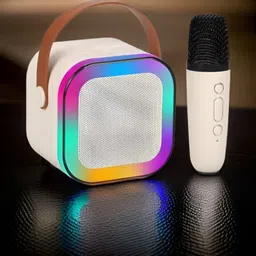 Sterling Bazaar G18_K12Wireless karaoke mic speaker with Bluetooth compatibility and RGB lights 10 W Bluetooth Home Audio Speaker-image-31