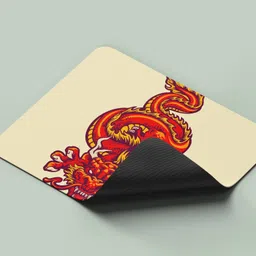 ARTOLIC Red Oriental Dragon Mouse Pad for Office & Gaming | Premium Non-Slip Rubber Base Non Slip Base Mousepad image 4