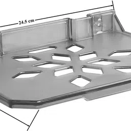 plantex ABS Plastic Unbreakable Set Up Box/Wi-Fi Router/Blu Ray Player Stand (10x7 inch) Plastic Wall Shelf image 2