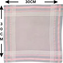 JUNO LUXE JL-1286-RDP-B PREMIUM HANKIES ["Purple, Grey, Green"] Handkerchief image 3