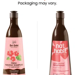 nat habit Hibiscus Shampoo for Women & Men | Sulphate & Paraben Free for Hair Fall Control image 2