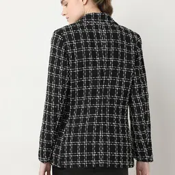 vero moda Women Checkered Double Breasted Casual Blazer image 4