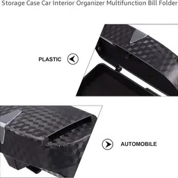 maties Car Multi-Use Black Sunglass Case With Interior Storage To Card Organizer 63 Black Car Sunglass Clip Holder image 4