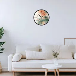 radhe custom arts Analog 10 cm X 25 cm Wall Clock image 5