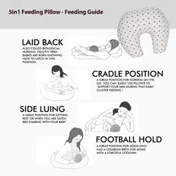 toytoria Baby Nursing feeding pillow for new born 0 - 24 Months Breastfeeding Pillow image 4