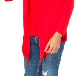 eragon fashion Men Jacket Style Full Sleeve Red Shrug image 4