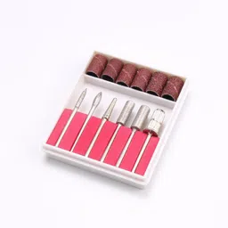 shills professional 6PC Ceramic Nail Drill Bit Nail Art Grinding Nail Files Pedicure Electric Manicure Machine Carbide Bullet Bit Remove Nail Polish-picture-26