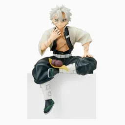 rvm toys Demon Slayer Sanemi Shinazugawai Action Figure Sitting 16 cm Car Dashboard Toy image 1