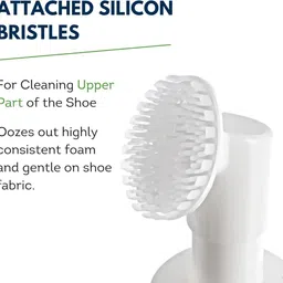 EXWLZA Shoe Cleaner Premium Foaming Solution | with Silicon Bristle Brush Cleaner image 2