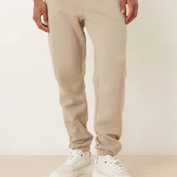 gyrfalcon Men Solid Beige Track Pants-picture-28