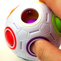 zest4u New Rainbow Ball Magic Cube Fidget Toy Puzzle Multicolor image 2