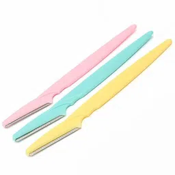 damtag Set of 3 Pcs Eyebrow, Neck, Face, Upper Lips as well as Unnecessary Hairs Elsewhere Shaping Trimmer Shaper Shaver Disposable Razor Tool, Men & Women-picture-15