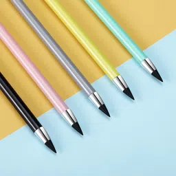 kickzu 4pcs Everlasting Magic Pencil Eternal with Eraser Solid Color Infinity Pencil image 5
