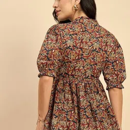 indrastyle Casual Regular Sleeves Printed Women Red Top image 2