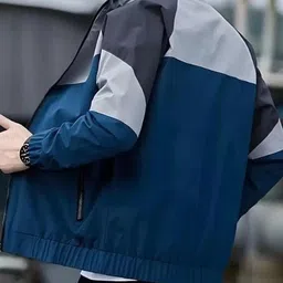 mia fashion Colorblock Men Raincoat image 2