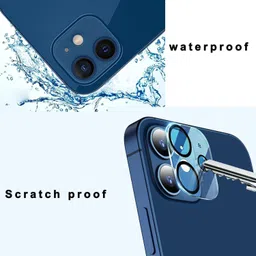 Bulkwala Back Camera Lens Glass Protector for iPhone 12 Camera Lens Protector image 2