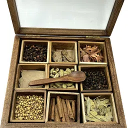 angira handicraft Spice Set Wooden image 2