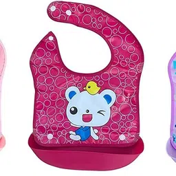 shoppizone Baby Silicone Bibs for Babies Girl and Boy - Waterproof, Washable-picture-23