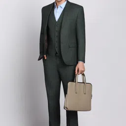 park avenue Men 3 Piece Suit Checkered Suit image 2