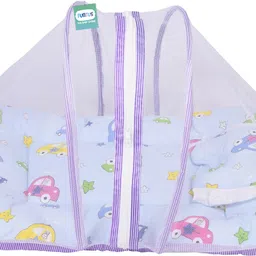 kwitchy New Born Baby Mosquito Net Bed with Cushioned Pillow And Sleeping Bag image 3