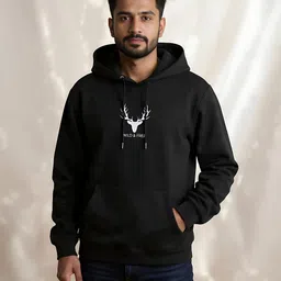 shaahee roots Men Full Sleeve Graphic Print Hooded Sweatshirt image 3