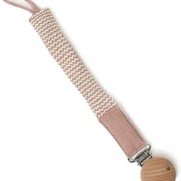 mi arcus Muslin Drool Bib Pacifier Band Set- Pink image 4