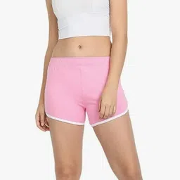 dask Pack of 3 Color Block Women Grey, Black, Pink Dolphin Shorts image 5