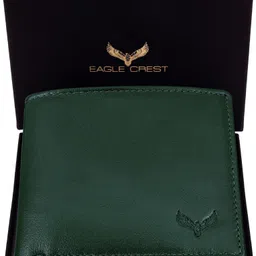 eagle crest Men Casual Green Genuine Leather RFID Wallet-picture-16