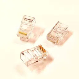 ERHIndia (Pack of 20) Utp 8p8c Cat5e Cat6 Cat7 Cat8 Plug Rj45 Pass Through Connector Lan Adapter image 2