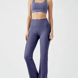 mehrang Solid Women Purple Tights image 5